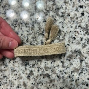 Authentic Christian Dior embroidered J’Adior bracelet.